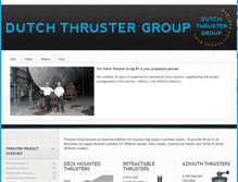 Tablet Screenshot of dutchthrustergroup.com